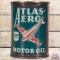 Rare Atlas-Aero Motor Oil One Quart Can w/ Airplane Graphic