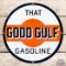 Exceptional That Good Gulf Gasoline Single Sided Porcelain Pump Plate Sign