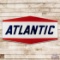 Atlantic Gasoline Service Station 6.5' Double Sided Porcelain ID Sign
