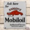 Fantastic Ask Here for Gargoyle Mobiloil Single Sided Porcelain Sign
