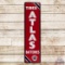 Fantastic Standard Oil Co. Atlas Tires and Batteries Vertical Single Sided Porcelain Sign w/ Logo