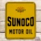 Impressive Sunoco Mercury Made Motor Oil Single Sided Porcelain Sign w/ Logo