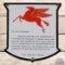 Outstanding Mobilgas Dealer Rest Room Single Sided Porcelain Die Cut Sign w/ Pegasus 