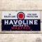 Havoline Motor Oil Wax Free Double Sided Porcelain Sign w/ Bullseye