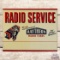 Raytheon Radio Service Tubes Double Sided Tin Flange Sign
