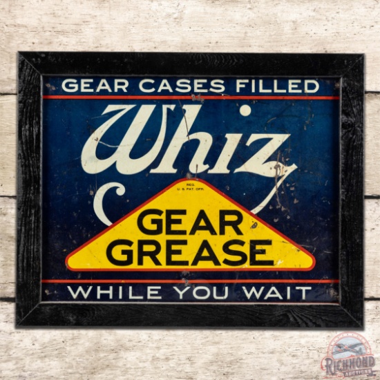Whiz Gear Grease "While You Wait" Single Sided Tin Sign