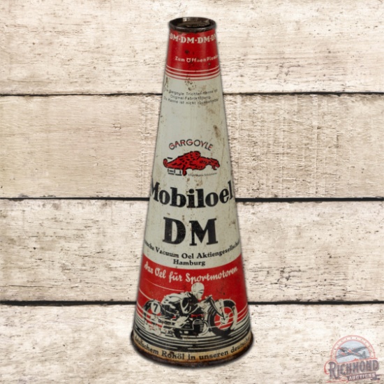 Graphic Mobiloel DM Metal Oil Can w/ Motorcycle & Automobile