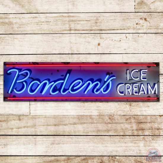 Borden's Ice Cream 5' Single Sided Porcelain Neon Sign
