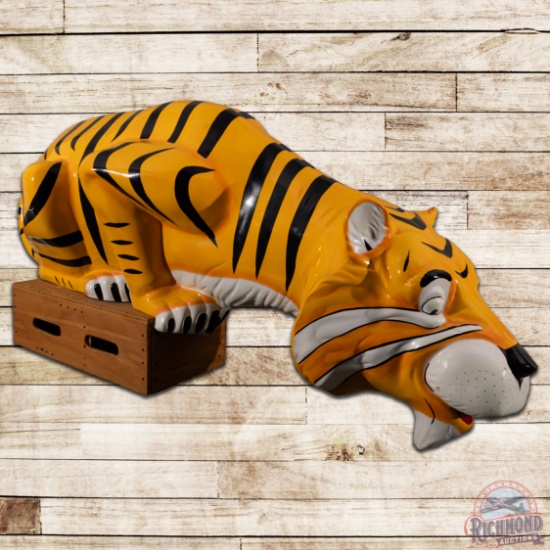Original Large Esso Tiger Gas Station Statue