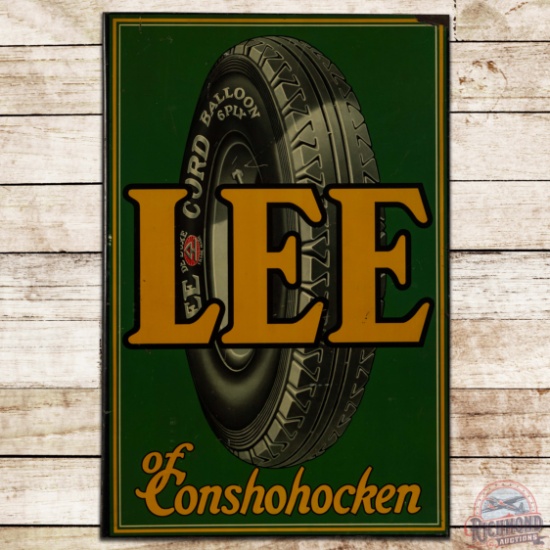 Nice Lee Tires of Conshohocken Double Sided Tin Flange Sign
