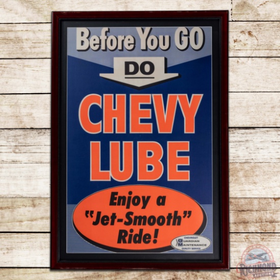 Excellent Chevrolet Chevy Lube Enjoy Jet-Smooth Ride GM Guardian Maintenance Advertising Poster Sign