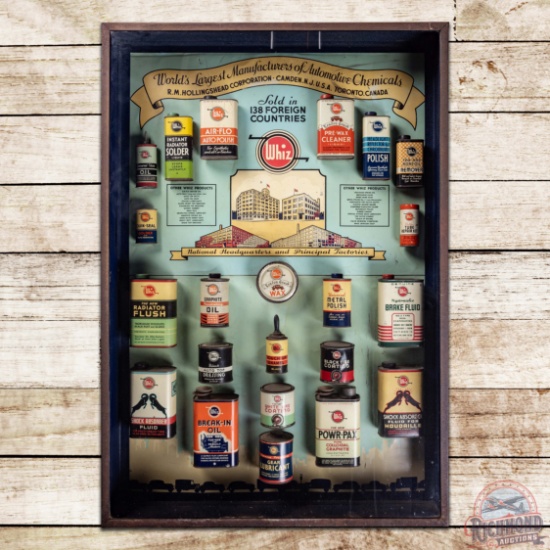 Outstanding Whiz Automotive Products Display Cabinet w/ Cans