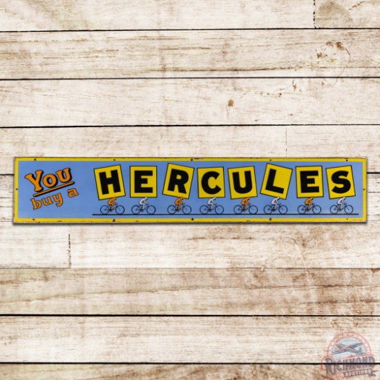 Amazing You Buy A Hercules Tire Single Sided Porcelain Sign w/ Bicycles