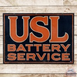 USL Battery Service Double Sided Tin Sign