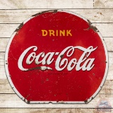 1941 Drink Coca Cola Double Sided Porcelain Sign