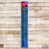Wolf's Head Motor Oil 7' Single Sided Tin Neon Sign