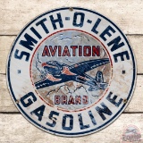 Rare Smith-O-Lene Aviation Brand Gasoline w/ Plane
