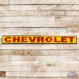 Rare Chevrolet Automobile Dealership 27' Single Sided Porcelain ID Sign