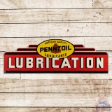 Pennzoil Supreme Quality Lubrication 6' Die Cut Single Sided Tin Sign w/ Logo