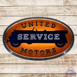 Fantastic NOS United Motors Service Countertop Lighted Advertising Sign w/ Original Box