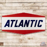 Atlantic Gasoline Service Station 6.5' Double Sided Porcelain ID Sign