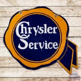 Chrysler Service Double Sided Porcelain Ribbon Sign