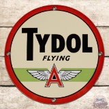Exceptional Tydol Flying A Gasoline Single Sided Porcelain Pump Plate Sign