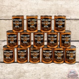Group of 15 Harley Davidson Metal One Quart Motor Oil Cans