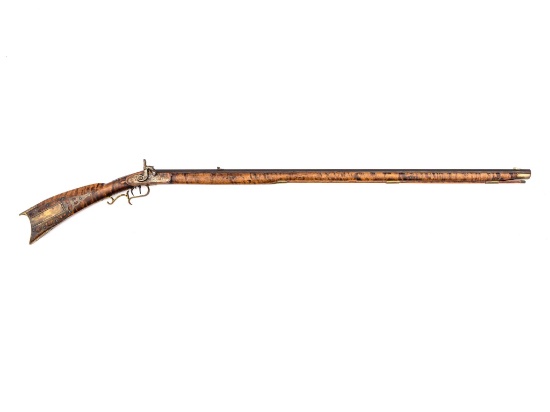 Percussion Kentucky Rifle Signed G.W. Harder Tyrone, Pennsylvania ...