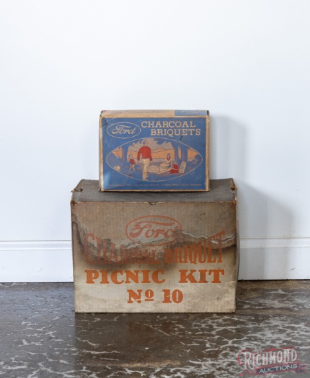 Ford Charcoal Picnic Kit NOS & Charcoal Briquets