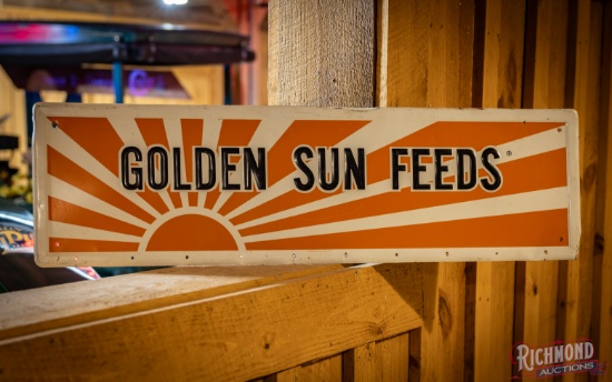 Golden Sun Feeds 3.5' Single Sided Tin Sign