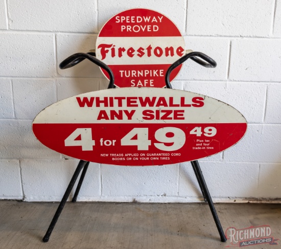 Firestone Tire Display Rack w/ Wheel Insert