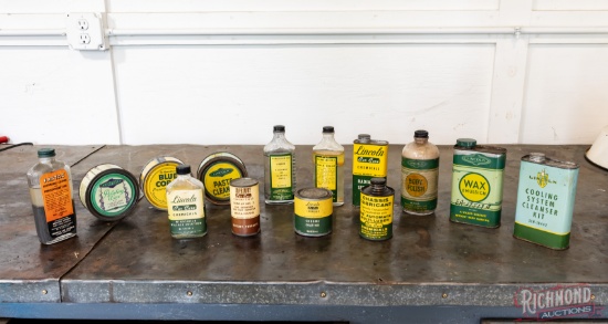 Group of 14 Ford Lincoln Mercury Advertising Cans & Bottles