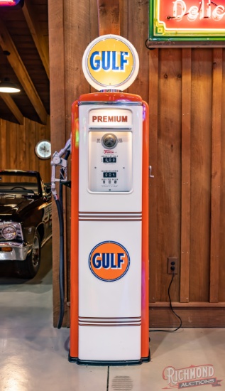 Gulf Tokheim 39 Tall Restored Gas Pump