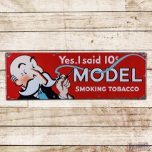model smoking tobacco sign FIELD & STREAM - SMOKING TOBACCO ADVERTISING TIN