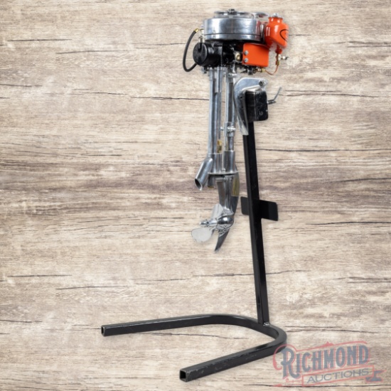 Restored Sea King Outboard Engine w/ Display Stand