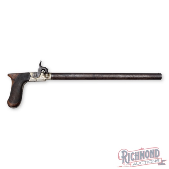 Richards London 36 Caliber Percussion Engraved Pistol