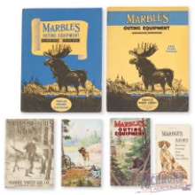 Collection of Six Marble's Outing Equipment for Sportsmen Catalogs 1907-1942