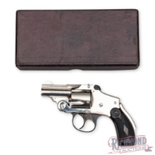 Rare Smith & Wesson .38 S&W Safety Hammerless Nickel 2" Bicycle Gun in Original Box