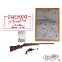 Documented Ernie "The Shooting" Lind Art Set + Smith & Wesson K-22 Revolver + Winchester 63 .22 LR +