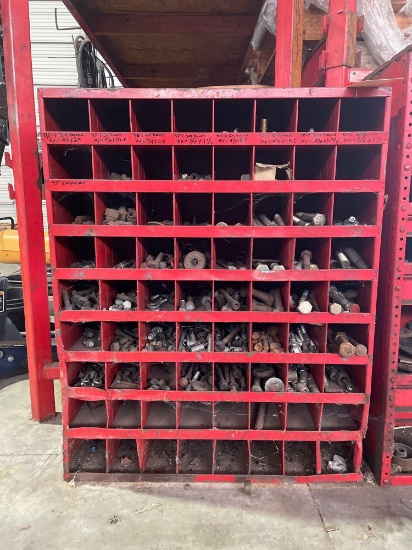 72 Bin Pigeon Hole Face Cabinet with Nuts and Bolts