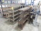 LOT (~6) MISC. SMALL WELDED SHELVES W/WOOD DECKING