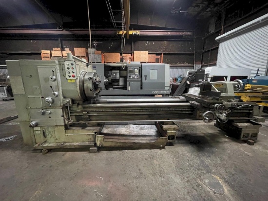 30 x 120 Mazak Heavy Duty Hollow Spindle Lathe with 12.5" Spindle Bore