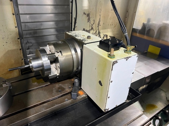 HAAS Fourth 4th Axis Rotary Table with 4 Jaw scroll chuck