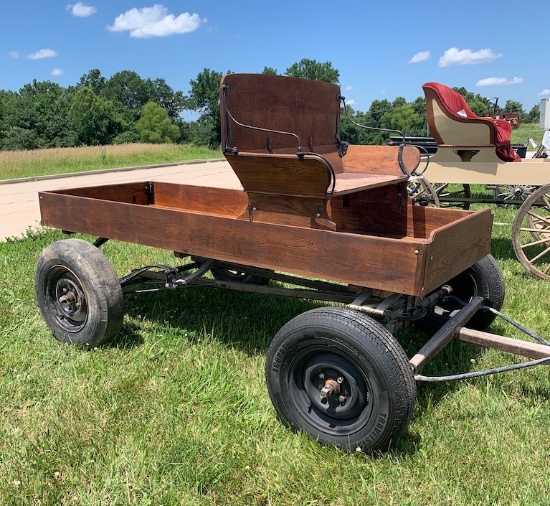 wagon with rubber tires