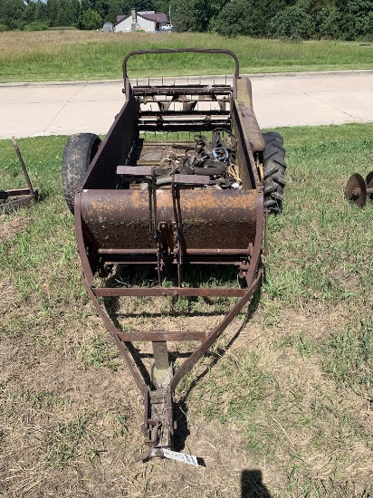 old manure spreader,