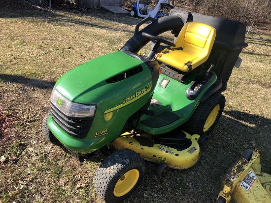 John Deere L130 Mower with Bagger 48 inch