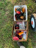 Box of Trailer Lights and Accessories