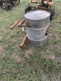 Barrel that goes to the planters with bracket