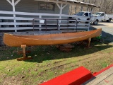 Homemade Cedar Canoe with Original Forms